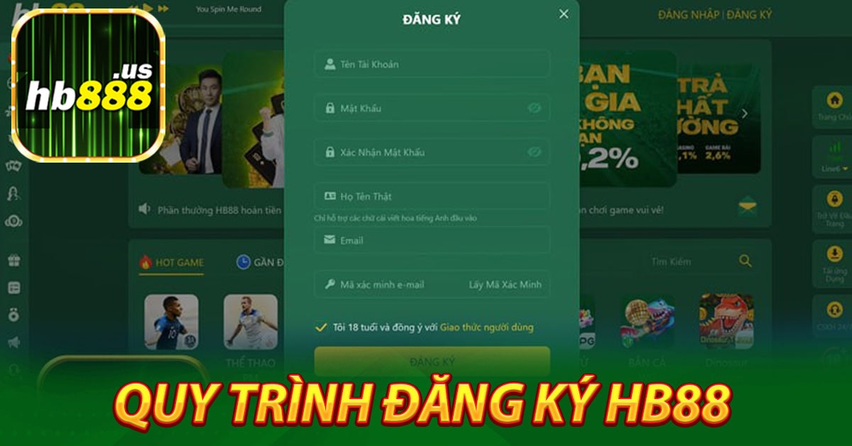 Quy trình đăng ký Hb88 đơn giản