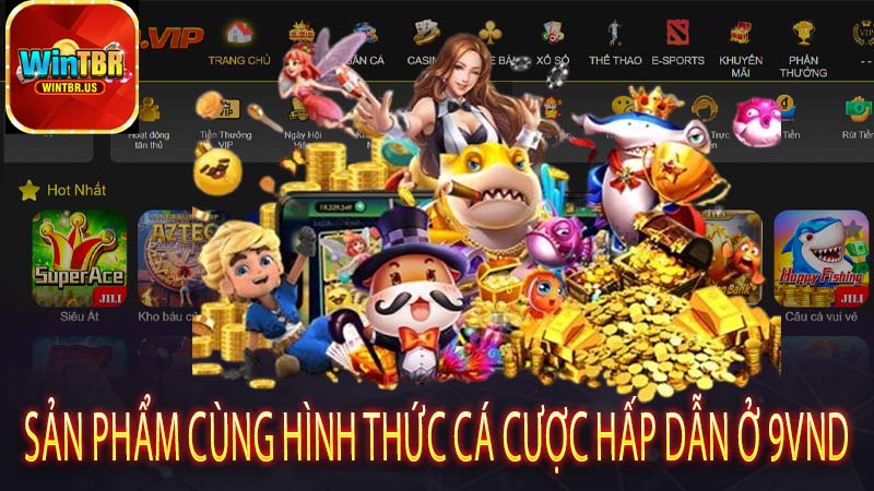 Sản phẩm cùng hình thức cá cược hấp dẫn ở 9vnd